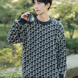 StyleCast x Revolte Men Printed Longline Pullover-picture-47