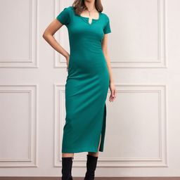 SASSAFRAS Women Bodycon Midi Dress-image-88