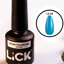 LICK UV/LED Long Lasting Gel Nail Polish - 15 ml - Light Blue - LG 59-21