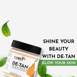 CARET ORGANIC Set Of 3 Nourishing Cream, De-Tan Face Pack & Glow Scrub - 100 g Each image 3