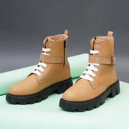Killer Women Round Toe Lace Up Boots-image-54