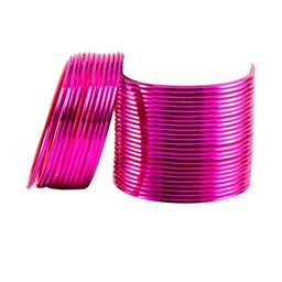 Vidhya Kangan Pink Brass Bangles-image-65