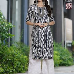 Moda Rapido Selection Of 3 Floral Printed Straight Kurtas-image-30