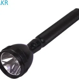 akr 8990 A Multi-Function Super Flashlight Metal Body Torch (Black : Rechargeable) 4 hrs Torch Emergency Light image 3
