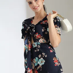 Kotty Women Printed Short Sleeves Jumpsuit-30