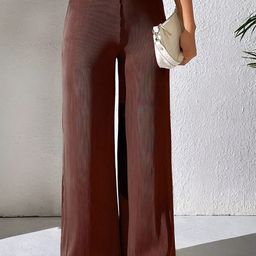 Tromko Women Striped Comfort Straight Fit Trousers-picture-8