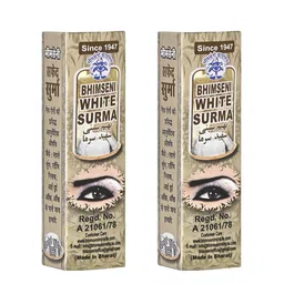 Bhimseni Karyalay Set Of 2 White Surma With Triphala Bhasm- 1.5 g Each-picture-24