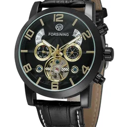 FORSINING Men Dial & Leather Straps Analogue Watch FSG165M3B3-image-20