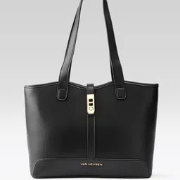Van Heusen Solid Structured Shoulder Bag-6
