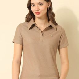 U.S. Polo Assn. Women Polo Collar Regular Fit T-shirt-picture-19