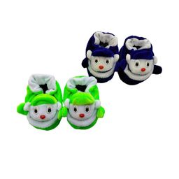 LMN CHILD CARE Pack Of 2 Kids Blue & Green Cartoon Character Cotton Booties-image-76