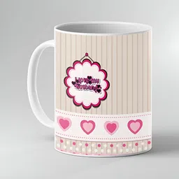 Keviv Multicoloured Text or Slogans Printed Ceramic Glossy Mugs Set of Cups and Mugs-image-56