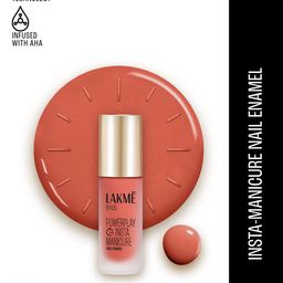 Lakme 9to5 Powerplay Insta-Manicure Quick Dry Technology Nail Enamel 6ml - Coral Cloud-46