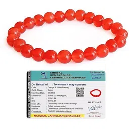 VIBESLE Unisex Red Elasticated Bracelet-57