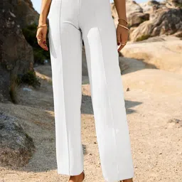 Stylecast X Slyck Solid Mid-Rise Regular Fit Trouser-image-93