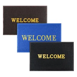 Kuber Industries Brown, Blue & Black Pack Of 3 Rubber Doormats For Home & Hotels- 2x3 ft-5