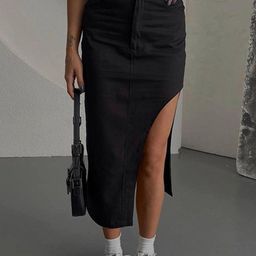 KPOP Women A-Line Maxi Skirt-picture-45