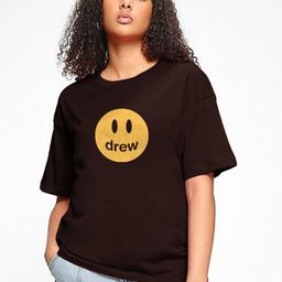 TOGS & TERRE Oversized Typography Printed Round Neck Drop Shoulder Sleeves Cotton T-shirt-picture-16