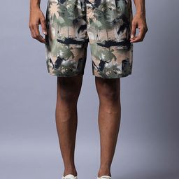 Converse Men Regular Fit Mid-Rise Pure Cotton Shorts-image-81