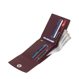 WILDAUK Men Textured PU Three Fold Wallet image 2