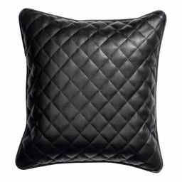 NOORA Black Leather Square Cushion Cover-image-25
