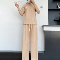 Lugo Women Solid Co-ord Set-image-45