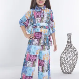 Ministitch Printed Top With Trouser-image-28