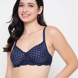 Clovia Floral Printed Full Coverage Lightly Padded T-shirt Bra-38