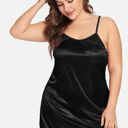 Satin Adjustable Strap Cami Babydoll-image-99