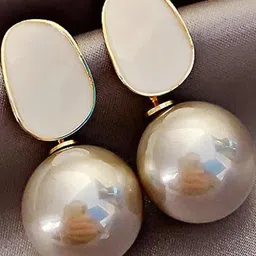 AKISON JEWELS Gold-Plated Pearls Earrings-image-39