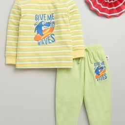 BUMZEE Boys Striped T-shirt Pyjamas Night suit-image-72