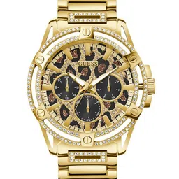 GUESS Men Brass Dial & Stainless Steel Bracelet Style Straps Analogue Watch GW0497G4-image-29