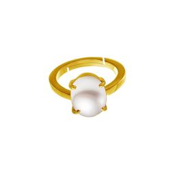 GenZcomplex Gold-Plated Brass Pearls Finger Ring-image-25