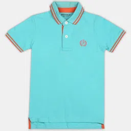 Provogue Boys Polo Collar Applique T-shirt-27