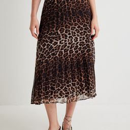 Koton Animal Printed Flared Midi Skirt-image-68