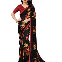 Moda Rapido Floral Poly Georgette Saree-image-85