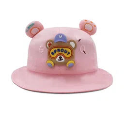 JENNA Unisex Kids Pink Embroidered Bucket Hat-13