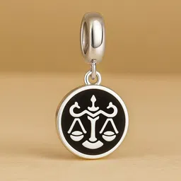 TOUCH925 Unisex Sterling Silver Circular Shaped Enamelled Pendant-picture-20