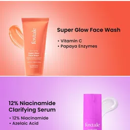 FoxTale Super Glow Face Wash - 100 ml & Niacinamide Clarifying Serum - 30 ml image 5