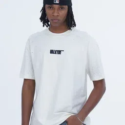 VALKYRE Unisex Graphic Embroidered Drop-Shoulder Sleeves Cotton T-shirt-image-63