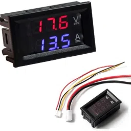 igh Quality DC 100V 10A Voltmeter Ammeter Blue + Red LED Amp Dual Digital Volt Meter Gauge Meter Electronic Hobby Kit-20