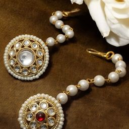 Anouk Set Of 2 Kundan Studded Maang Tikka Head Jewellery-28