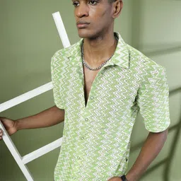 Rigo Men Comfort Opaque Printed Casual Shirt-image-27