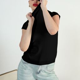 SHOWOFF High Neck Fitted Top-picture-25