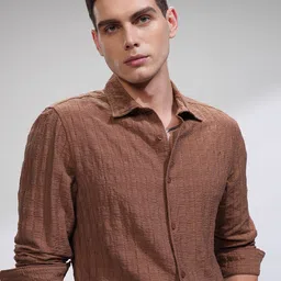 HIGHLANDER Men Comfort Slim Fit Opaque Casual Shirt-image-28