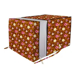The Furnishing Tree Orange Plastic Air Conditioner Cover-35