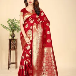 MORDEN MUSE Woven Design Zari Banarasi Saree-picture-18