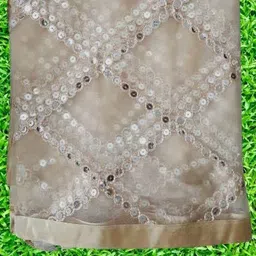 LA FEMINAE Geometric Embroidered Sequinned Dupatta-picture-0