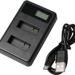 Power Smart SJ 4000 battery indicator display. 1-Slot Ion Battery charger Camera Battery Charger-picture-25