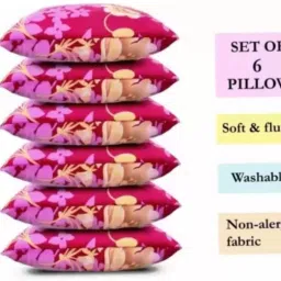 STOMIA LUXURY SOFT PILLOW Polyester Fibre Floral Sleeping Pillow Pack of 6-10